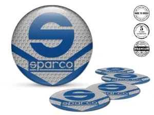 Sparco Adesivo Silicone Stile Emblemi Cerchio Cupola